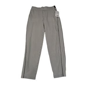 NWT ATHLETA Brooklyn Textured Ankle Striped Active Breathable Size 6 Pants